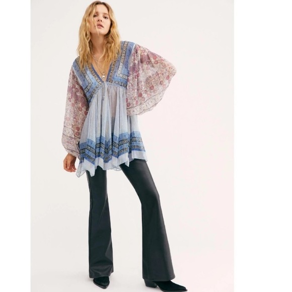 Free People Aliyah Printed Tunic 🧿 - Picture 2 of 14